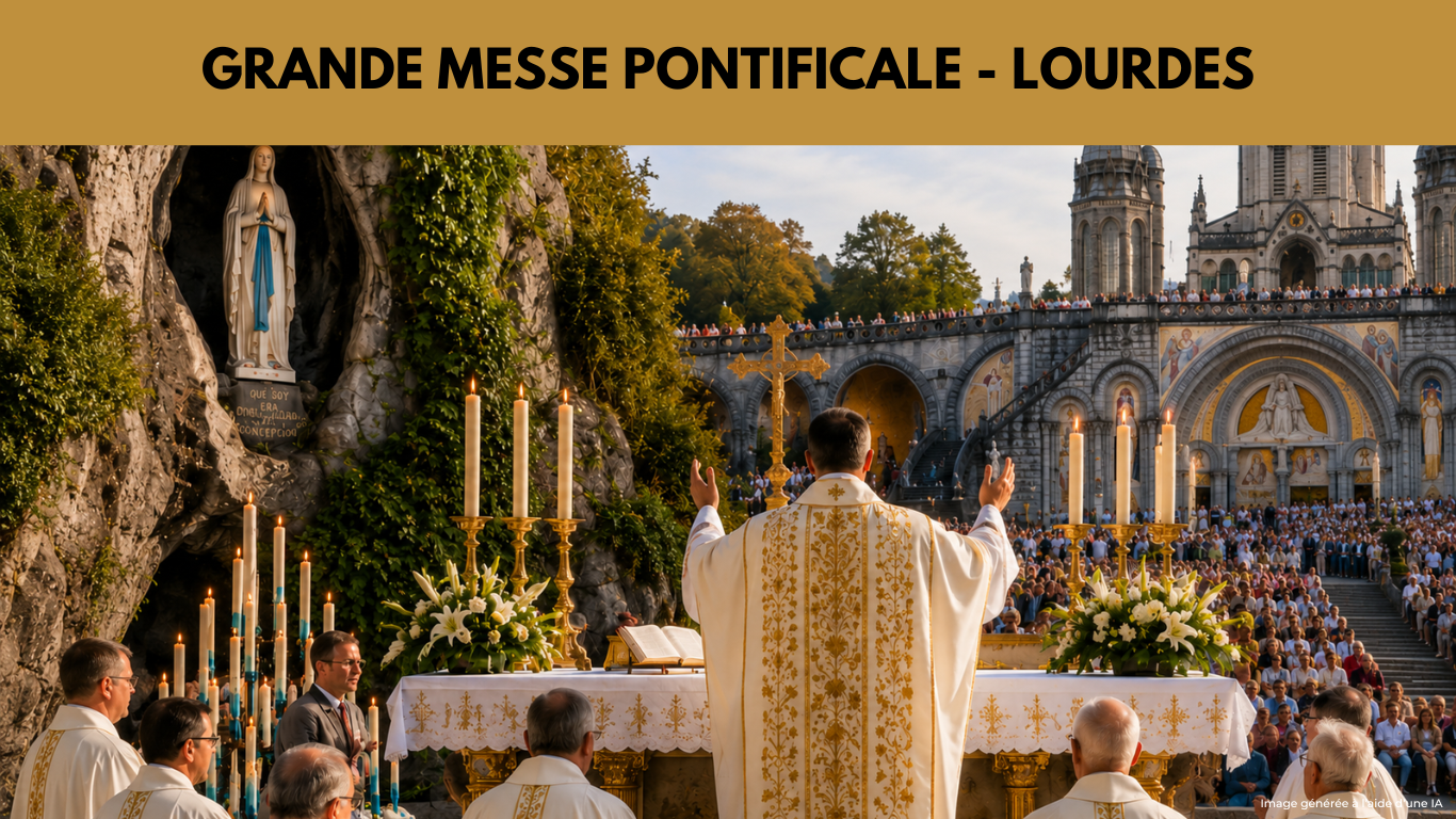 GRANDE MESSE PONTIFICALE LOURDES